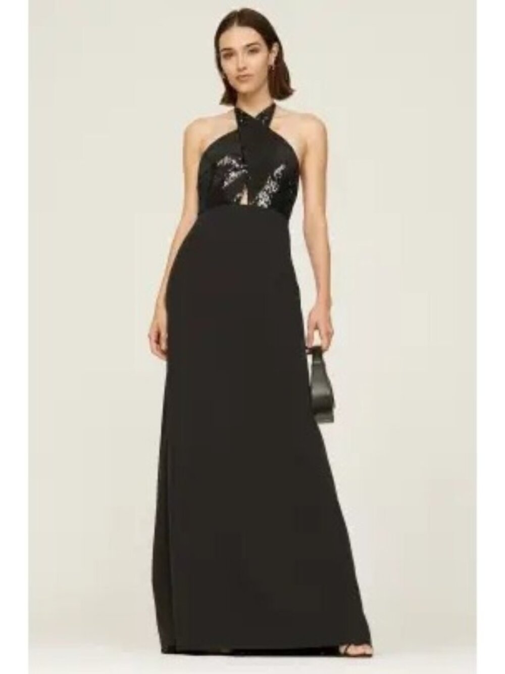 R-89. HALSTON Lacey Gown